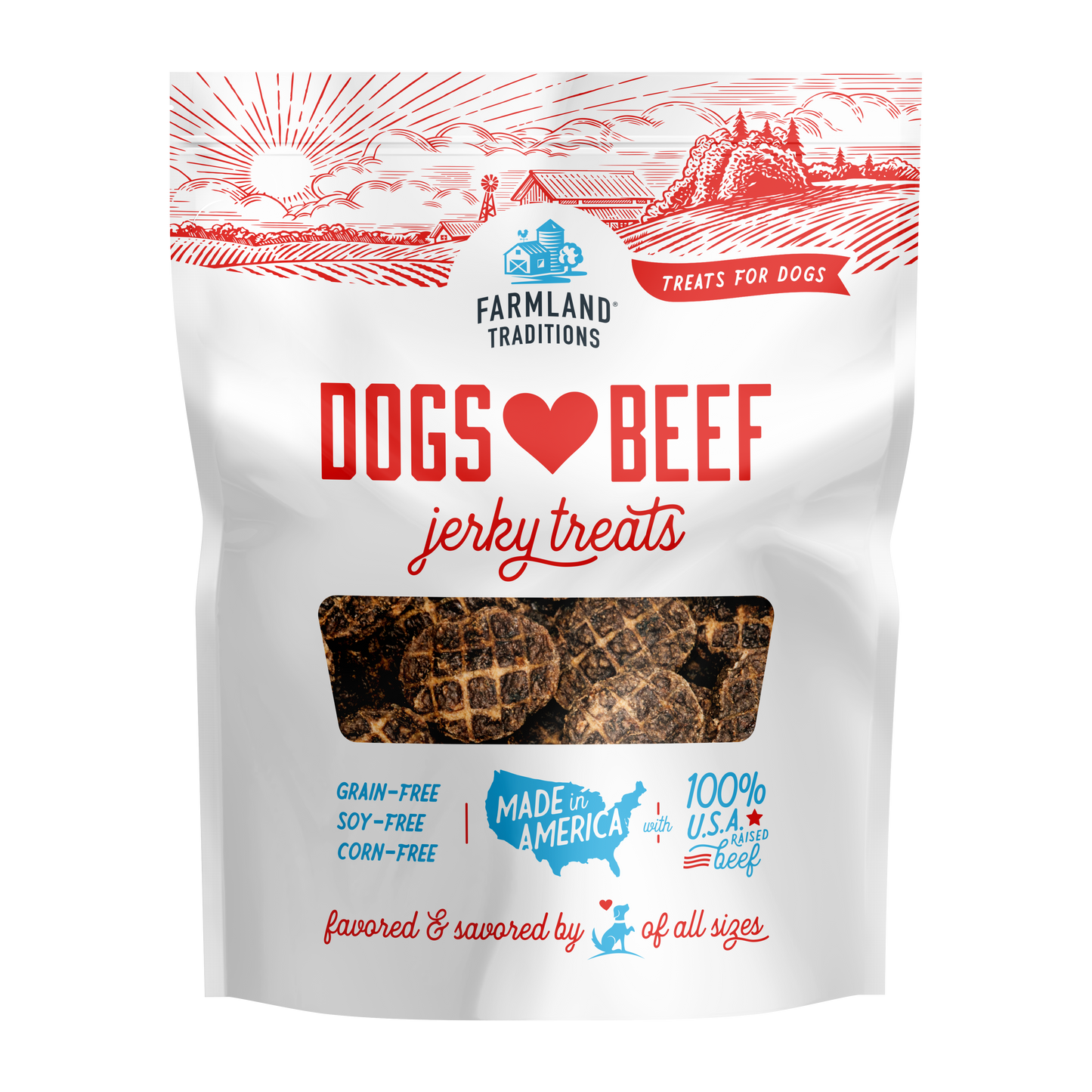 Farmland Traditions Dogs Love Beef Jerky Dog Treats 1ea/5oz.