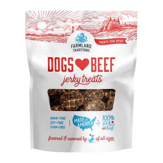 Farmland Traditions Dogs Love Beef Jerky Dog Treats 1ea/5oz.