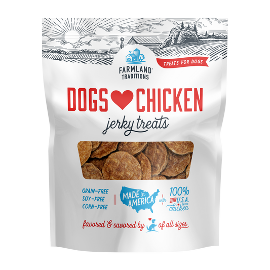 Farmland Traditions Dogs Love Chicken Jerky Dog Treats 1ea/6oz.