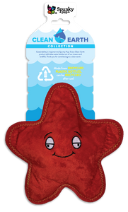 Spunky Pup Clean Earth Starfish Toy