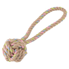 Load image into Gallery viewer, Beco Pets Hemp Rope Ball with Handle
