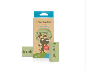 Earth Rated Compostable Poop Bags (4 Refill Rolls)